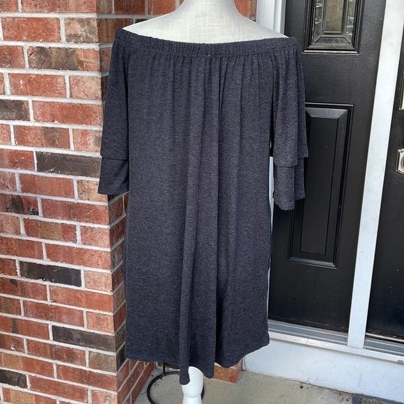 Modal Off The Shoulder Dress - Picture 4 of 9